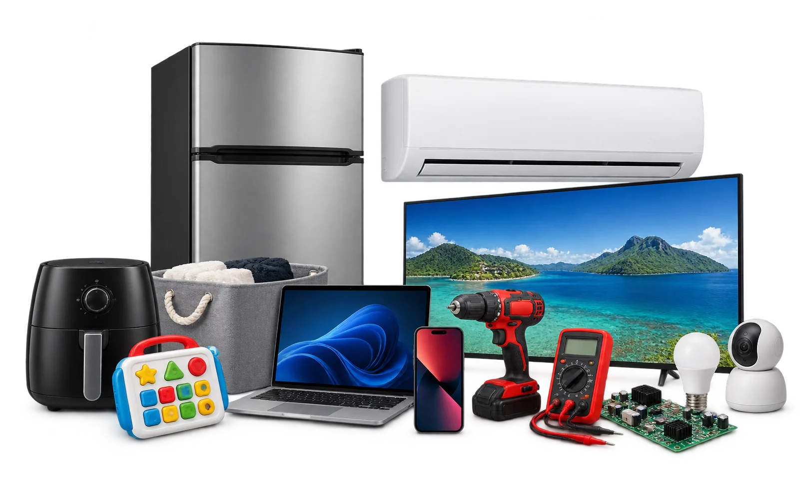 Tecnología, hogar, climatización, herramientas, electrónica y juguetes disponibles en WFC.do